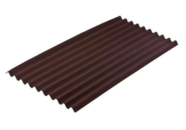 Brown Onduline Classic corrugated roof sheet for sheds and outbuildings